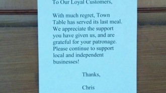 Chris Russell, former owner of Town Table, announced the closing of his downtown Elon restaurant in August 2013.