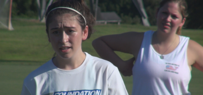 ELN Morning Anchor, Ashley McGetrick, gets ready for some tug-o-war.