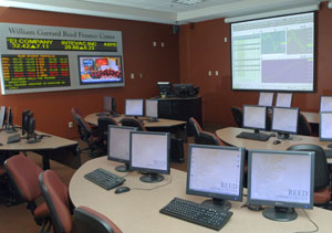 The William Garrard Reed Finance Center is located on the main floor of Koury Business Center.
Courtesy Elon University