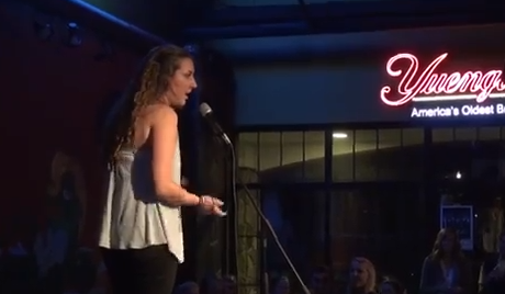 student comedians perform at Fat Frogg