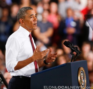 President Obama speaking at NC State