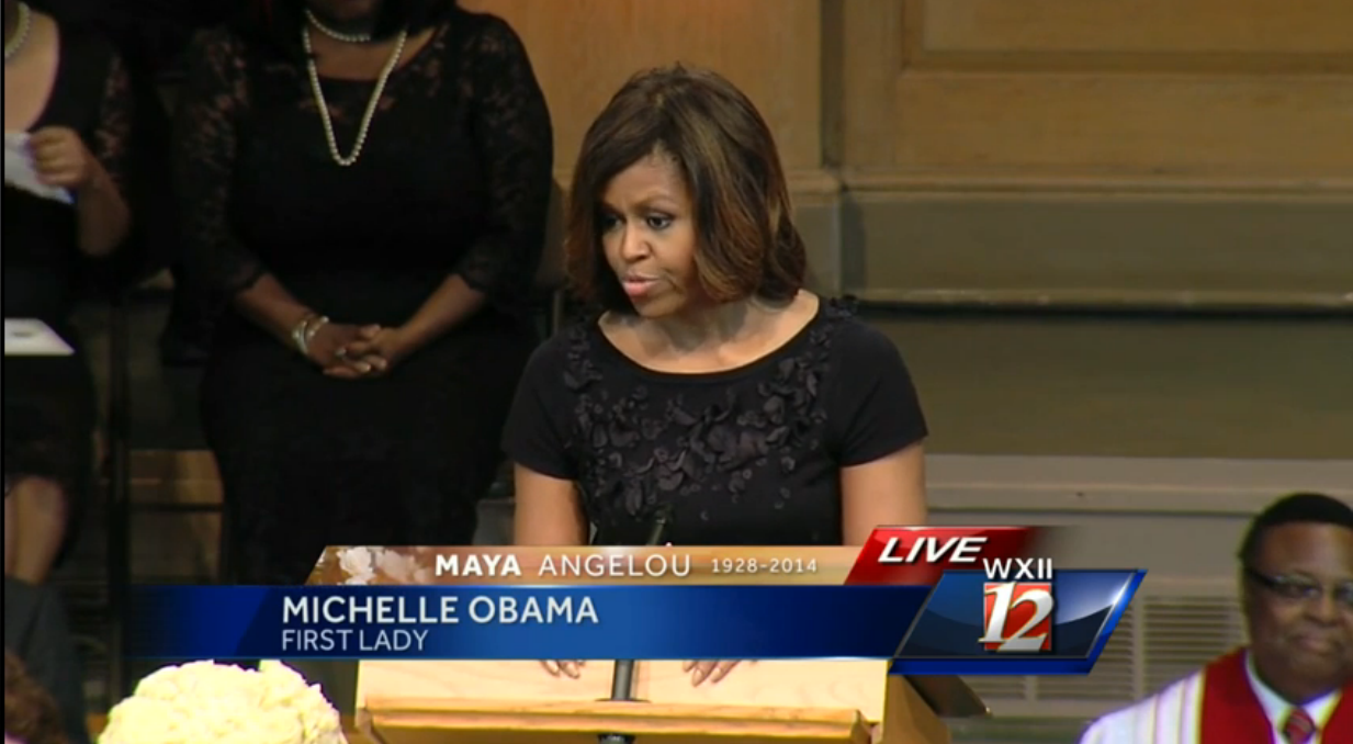 Michelle Obama recounts meeting and interacting with a "remarkable woman."