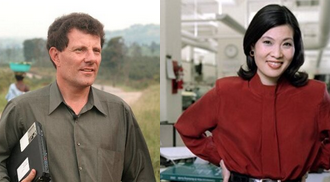 Nicholas Kristof and Sheryl WuDun to speak at Fall Convocation '14. Photos from Twitter.