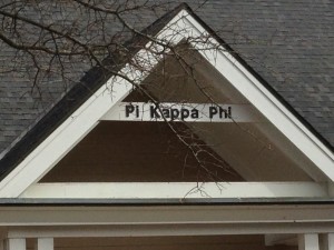 Pi Kappa Phi's on campus fraternity house is only open to members who currently live in the house. 