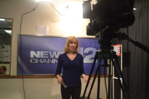 Alison Parker at a bureau station in North Carolina