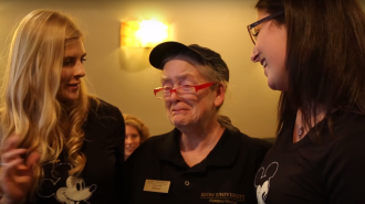 An even more magical surprise for Kathryn Thompson, of Acorn Coffee Shop in Elon, N.C.