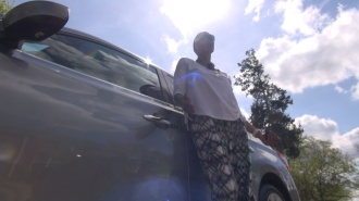 "Mama Keisha" Herbert is the Elon area's first female Uber driver.